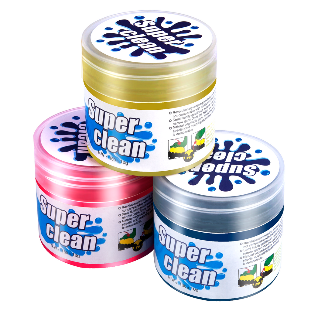 3-pack car cleaning gel putty for vents and interior