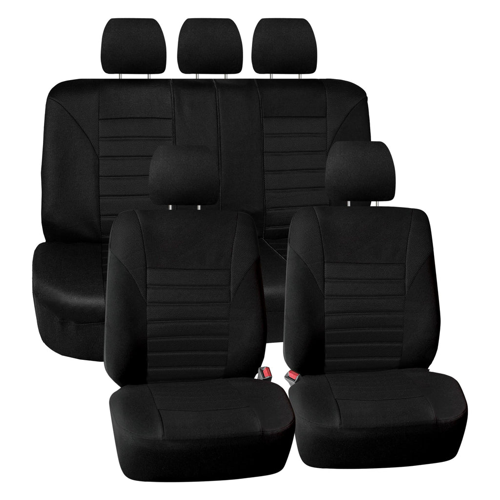 Universal Car Seat Covers — Full Set, Breathable Waterproof Fabric