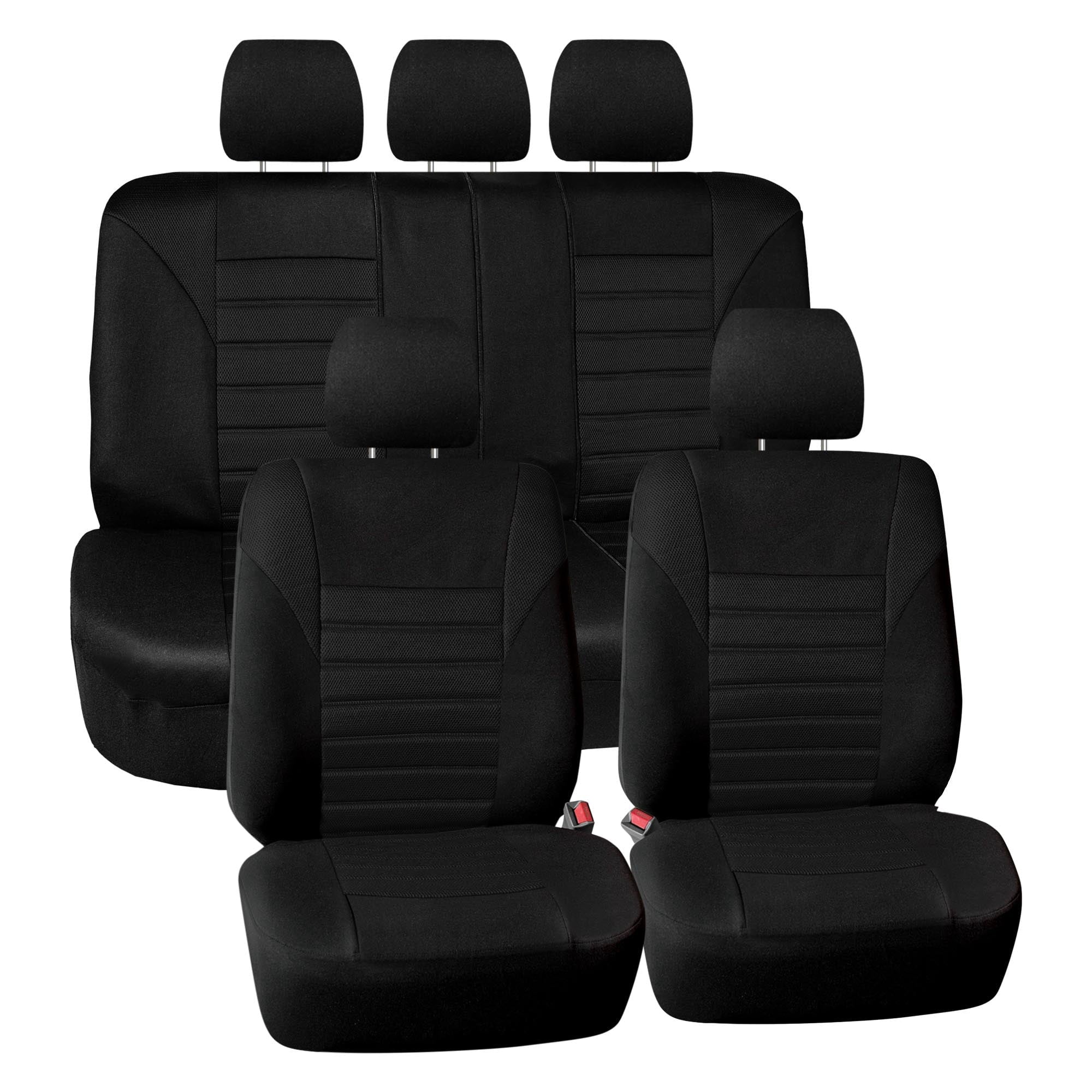 Universal Car Seat Covers — Full Set, Breathable Waterproof Fabric