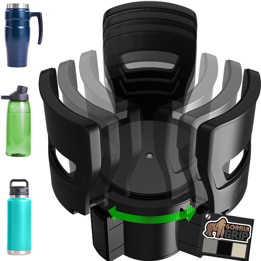 Car Cup Holder Expander — Universal Insert for Large Bottles & Travel Mugs