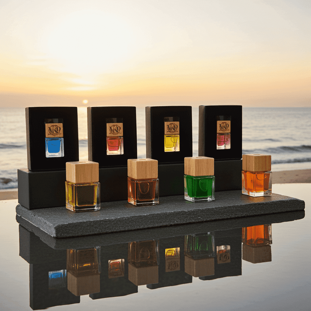 Luxury Car Air Freshener — Refillable Essential Oil Diffuser Pendant
