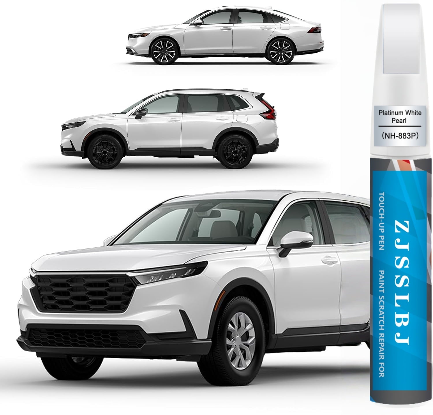 White touch up paint pen car scratch repair two in one