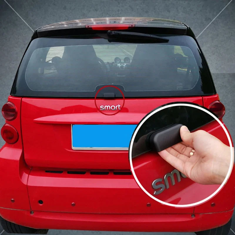 Car Rear Bumper Trunk Back Door Handle Sticker For Old Smart fortwo 451 Auxiliary Knob Exterior Decoration Auto Car Accessories