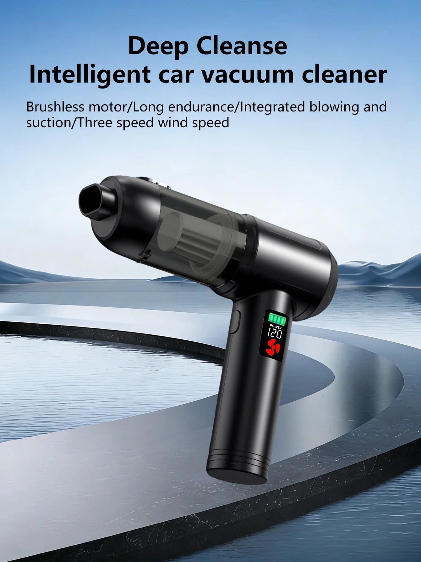 Mini High-Power Car Vacuum — Instant Suction, No Backflow, Home & Auto
