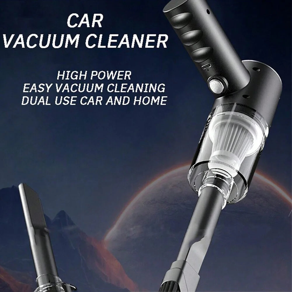 Combo USB-Charged Car Vacuum — Home & Auto High-Power Cleaning