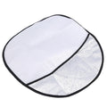 Steering Wheel Sun Shade — Double-Thick Foldable Cover, Anti-UV Silver