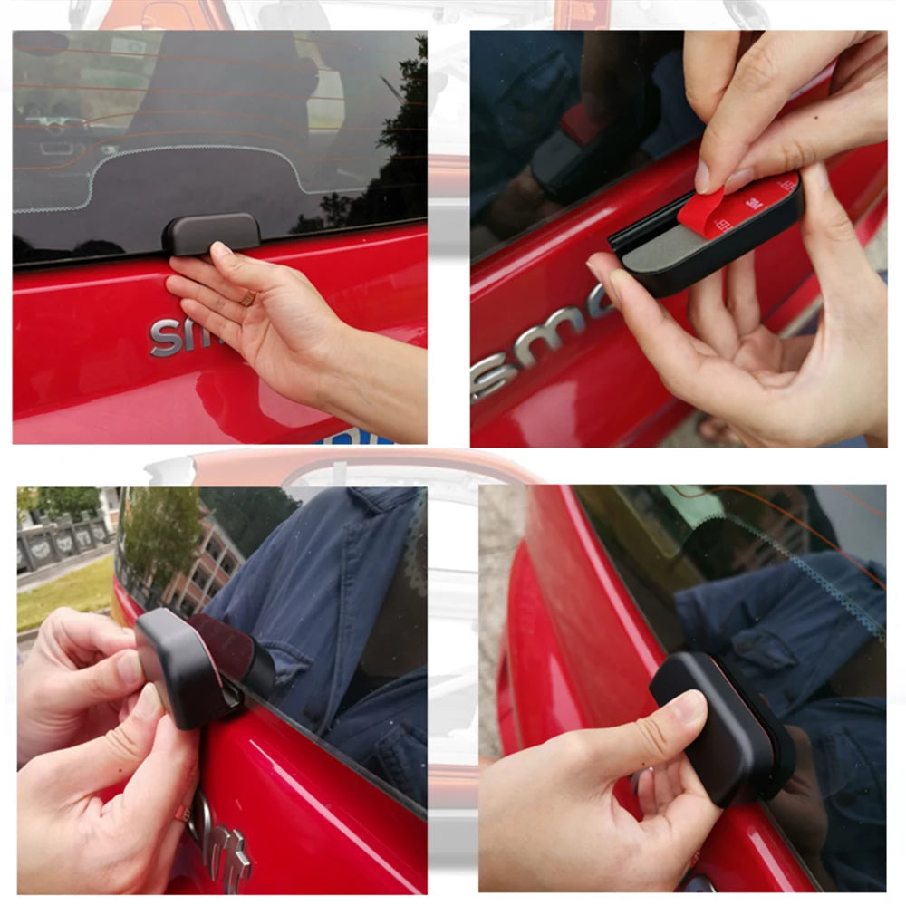 Car Rear Bumper Trunk Back Door Handle Sticker For Old Smart fortwo 451 Auxiliary Knob Exterior Decoration Auto Car Accessories