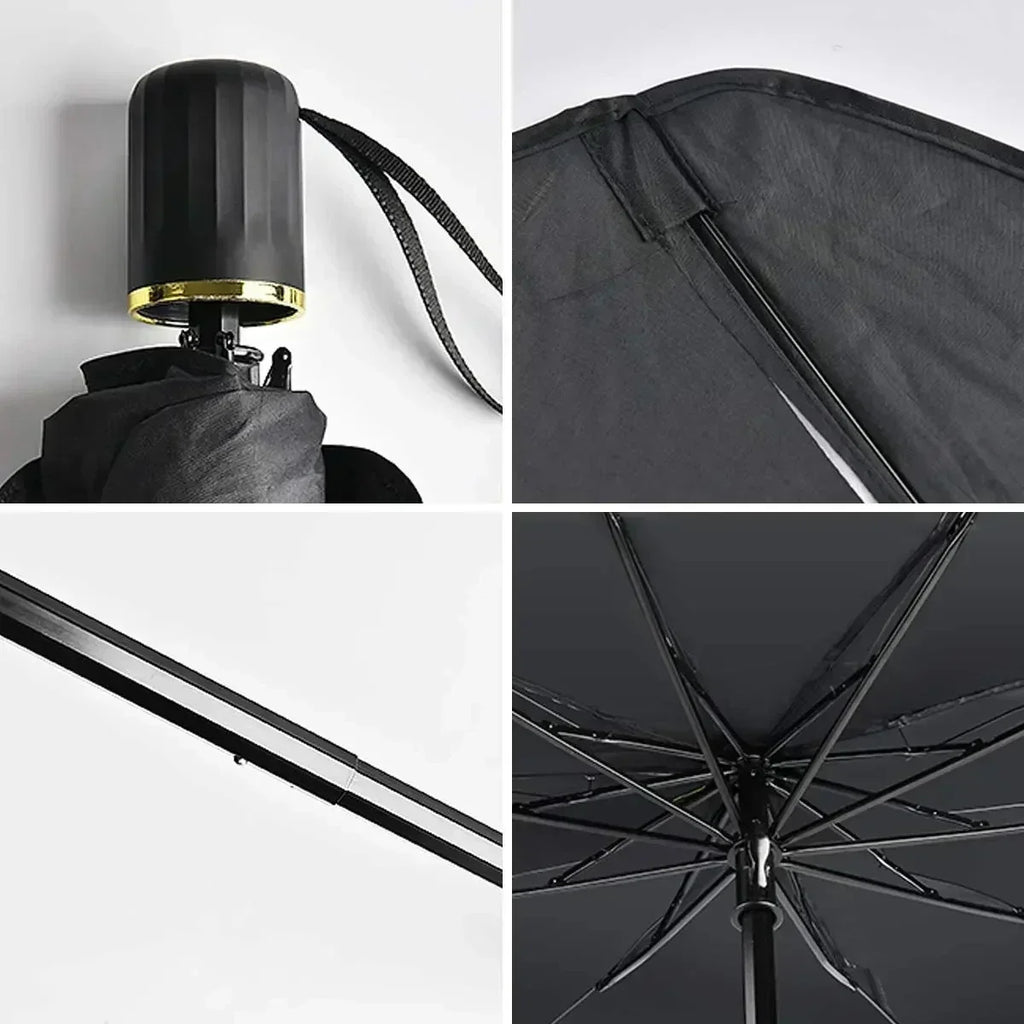 Interior Windshield Sun Shade — Umbrella Style, Summer Heat Protection