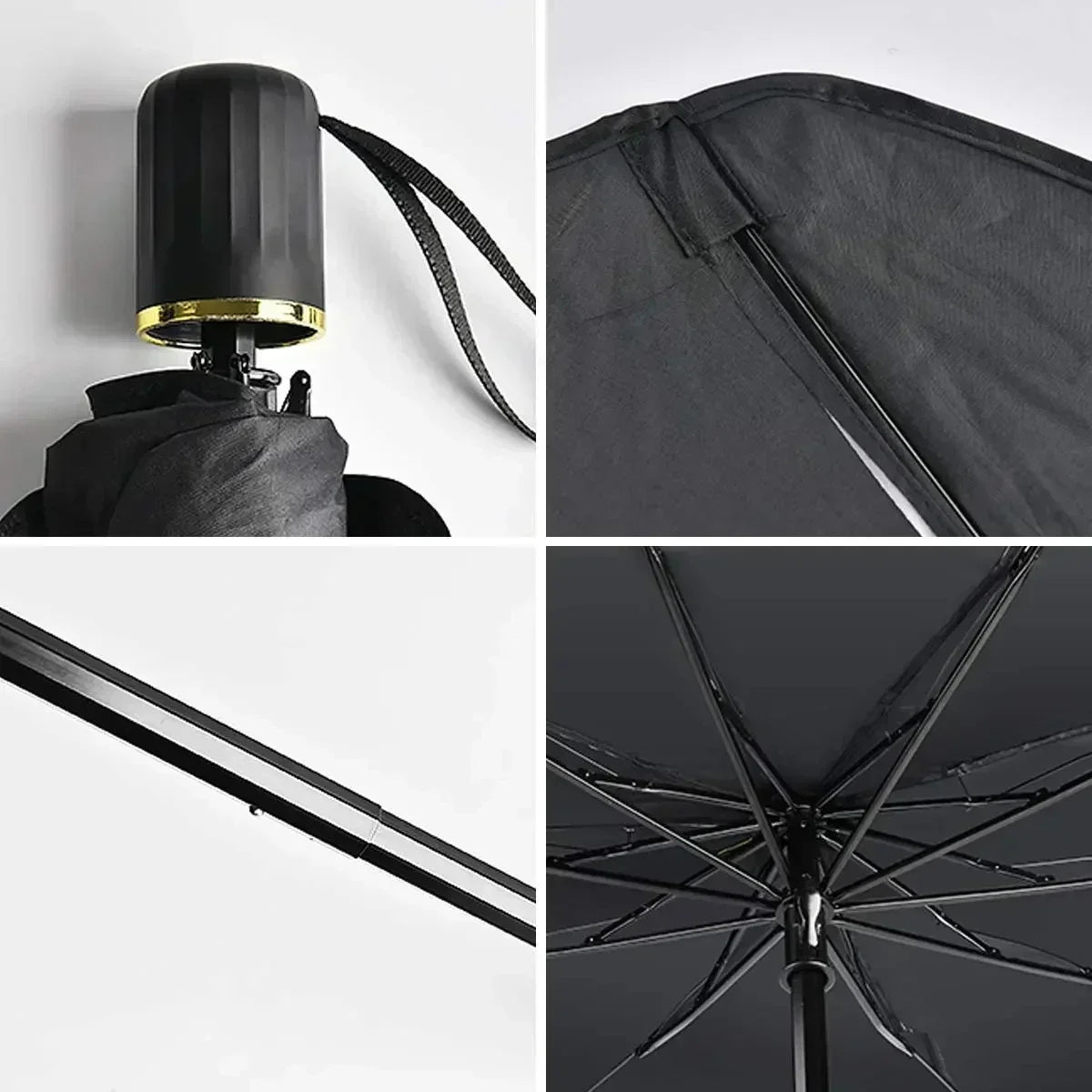 Interior Windshield Sun Shade — Umbrella Style, Summer Heat Protection