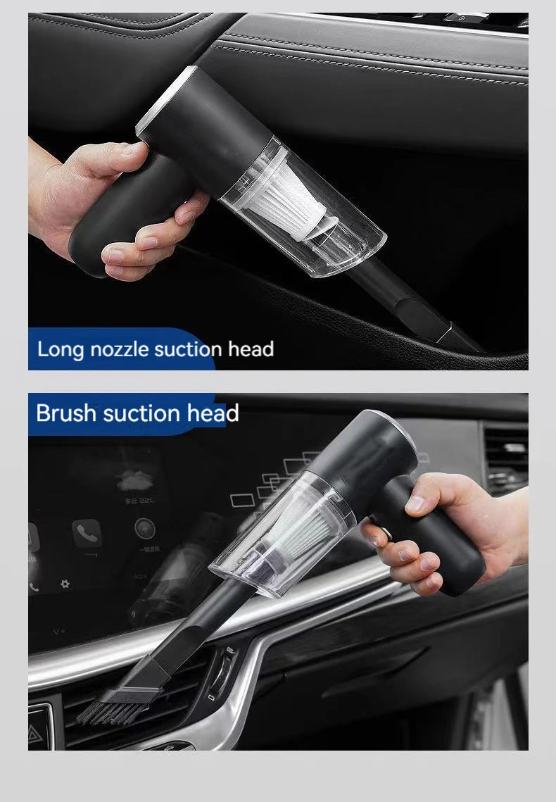 Combo USB-Charged Car Vacuum — Home & Auto High-Power Cleaning
