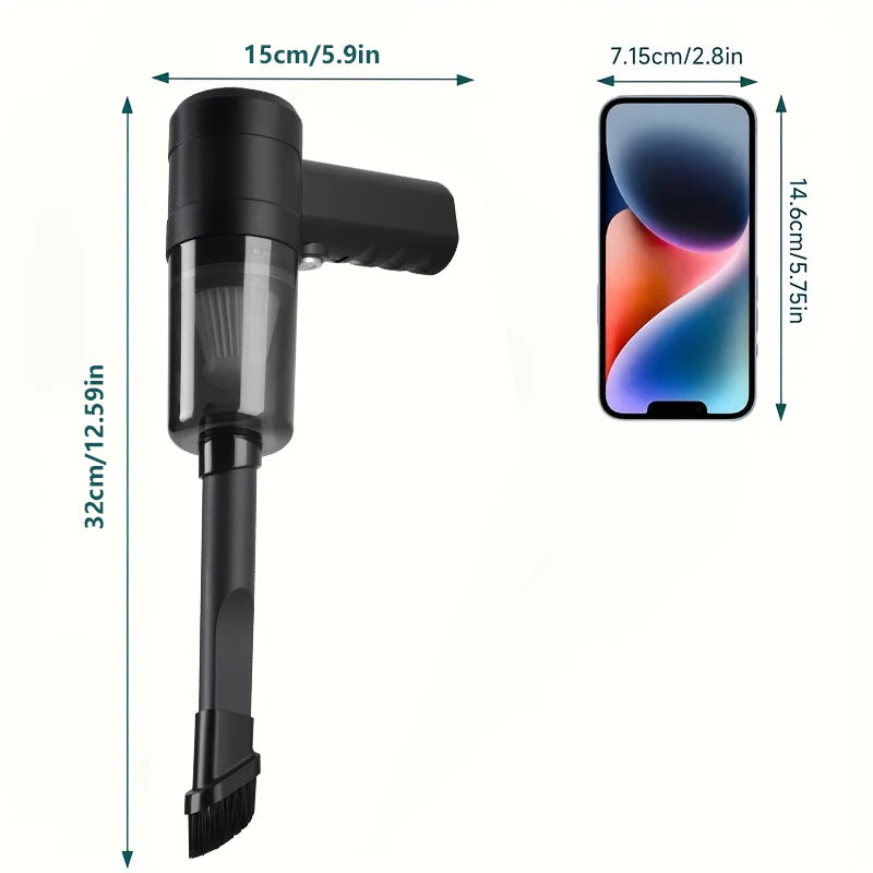Multi-Scenario Car Vacuum — Compact Handheld, Interior Versatile Use