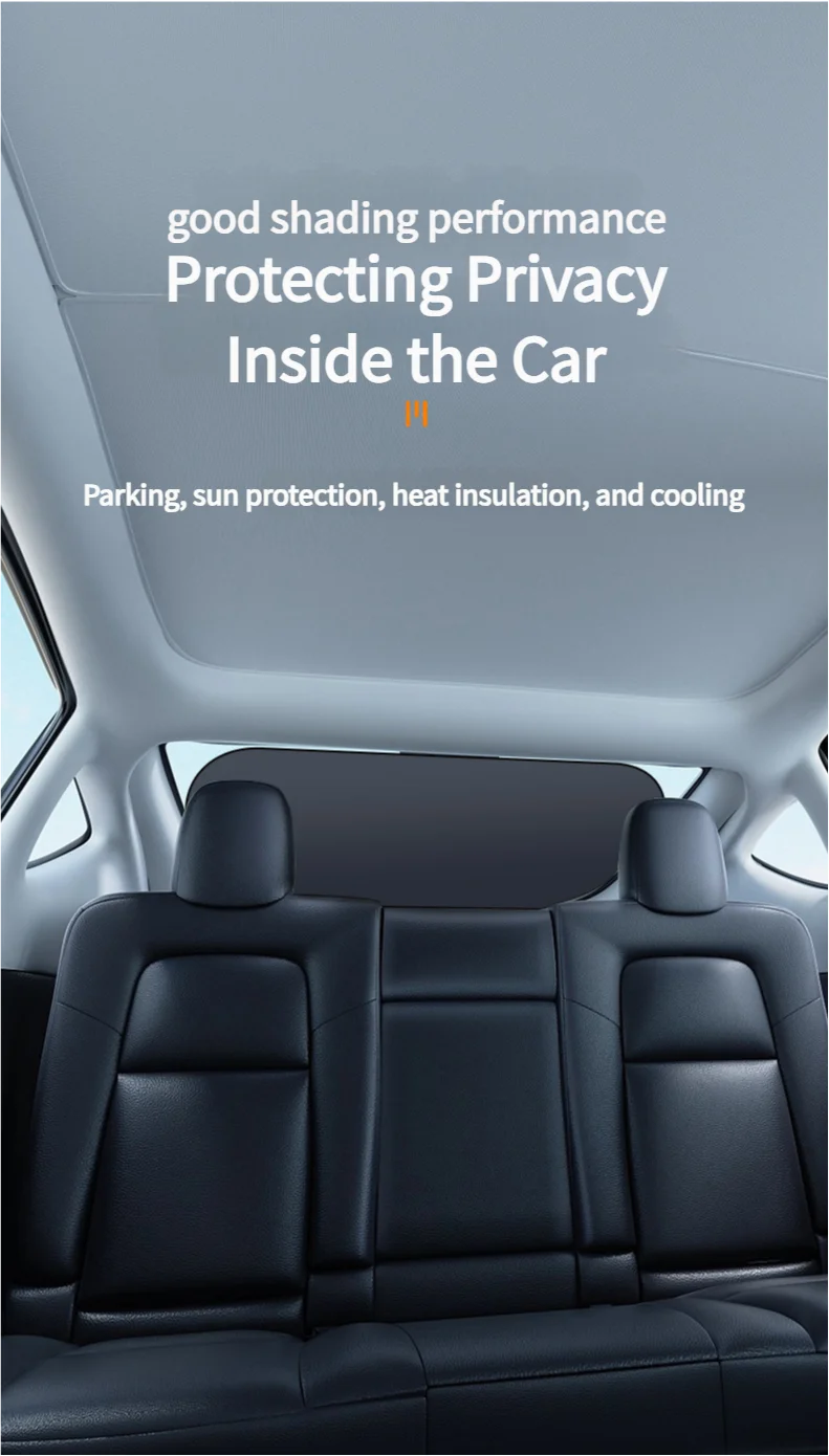 UV-Reflective Rear Windshield Sun Shade — Heat Isolation, Foldable