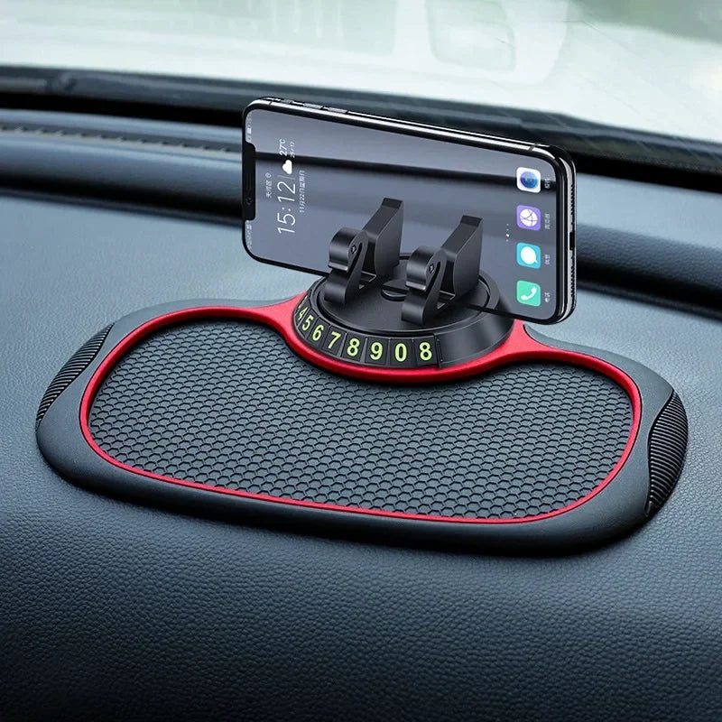 Anti-Slip Dashboard Phone Mat — Nano Grip, No Suction Cups Needed