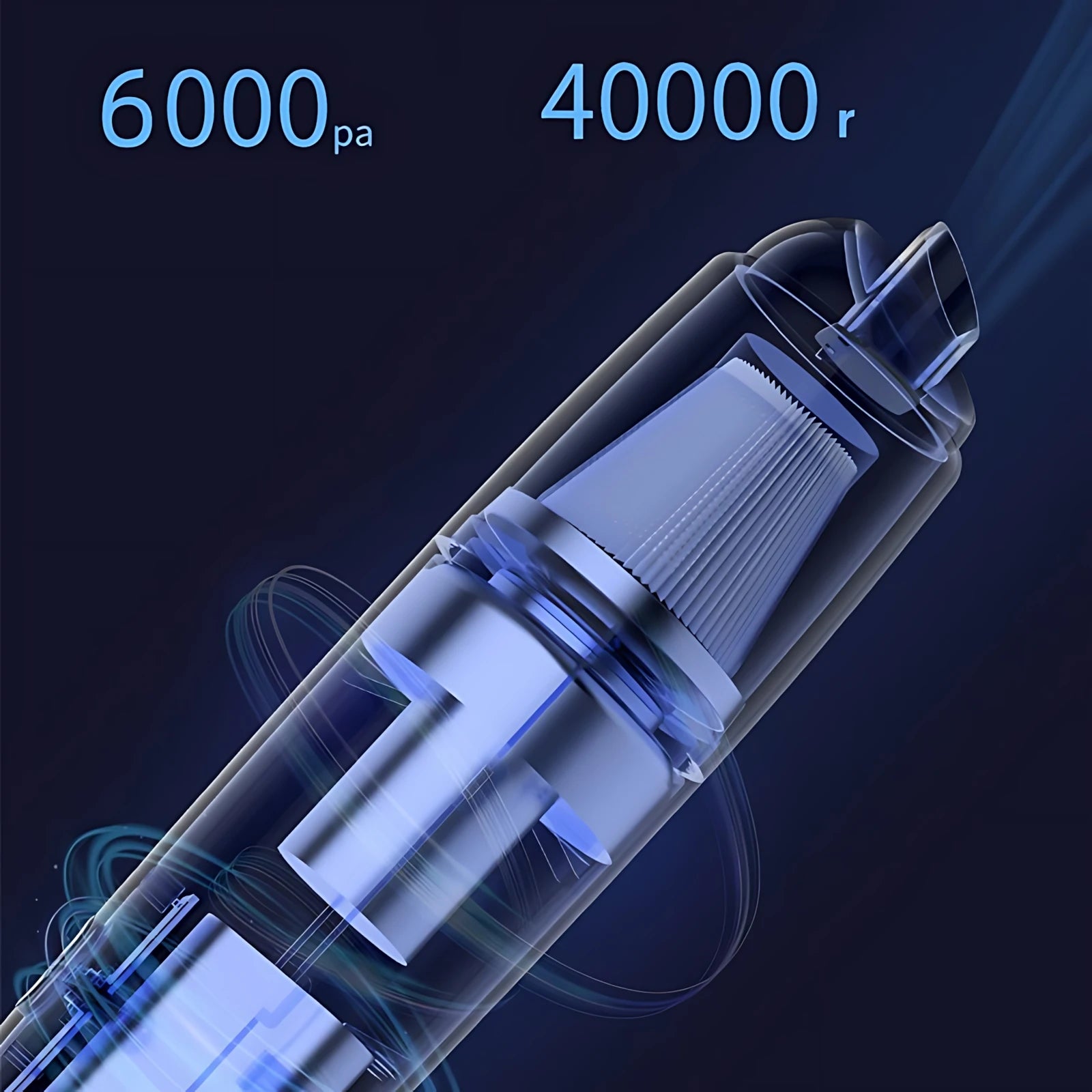 Rechargeable Mini Car Vacuum — Powerful Suction, USB Charging