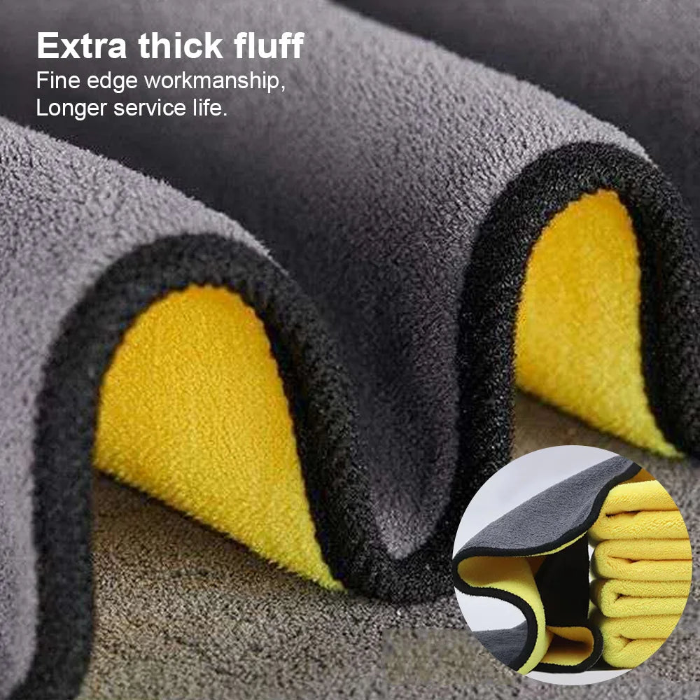Microfiber Car Detailing Cloths — 12-Pack, Streak-Free, Safe on All Surfaces