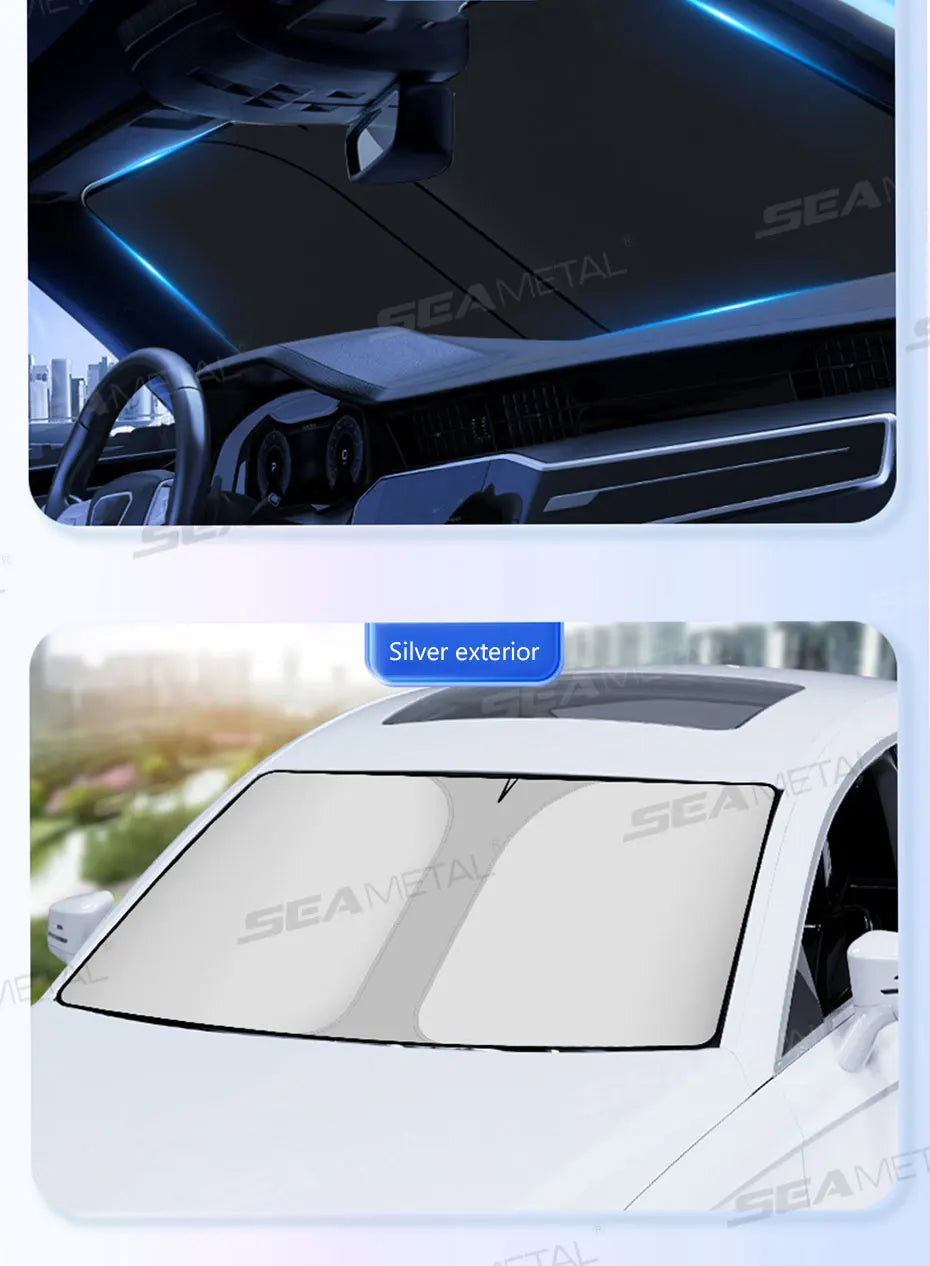Foldable Windshield Sun Shade — 99% UV Block, Keeps Car Cool | Standard & XL SUV Sizes