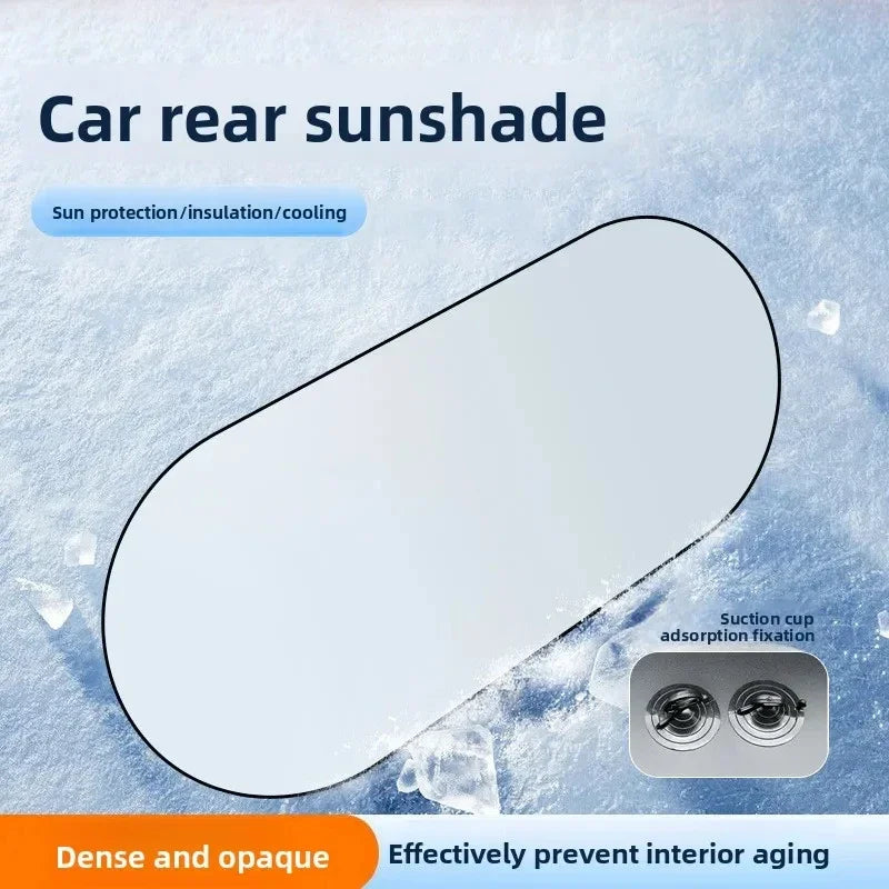 Rear Window Sun Shade — UV & Heat Block, Reflective Privacy, Easy Storage