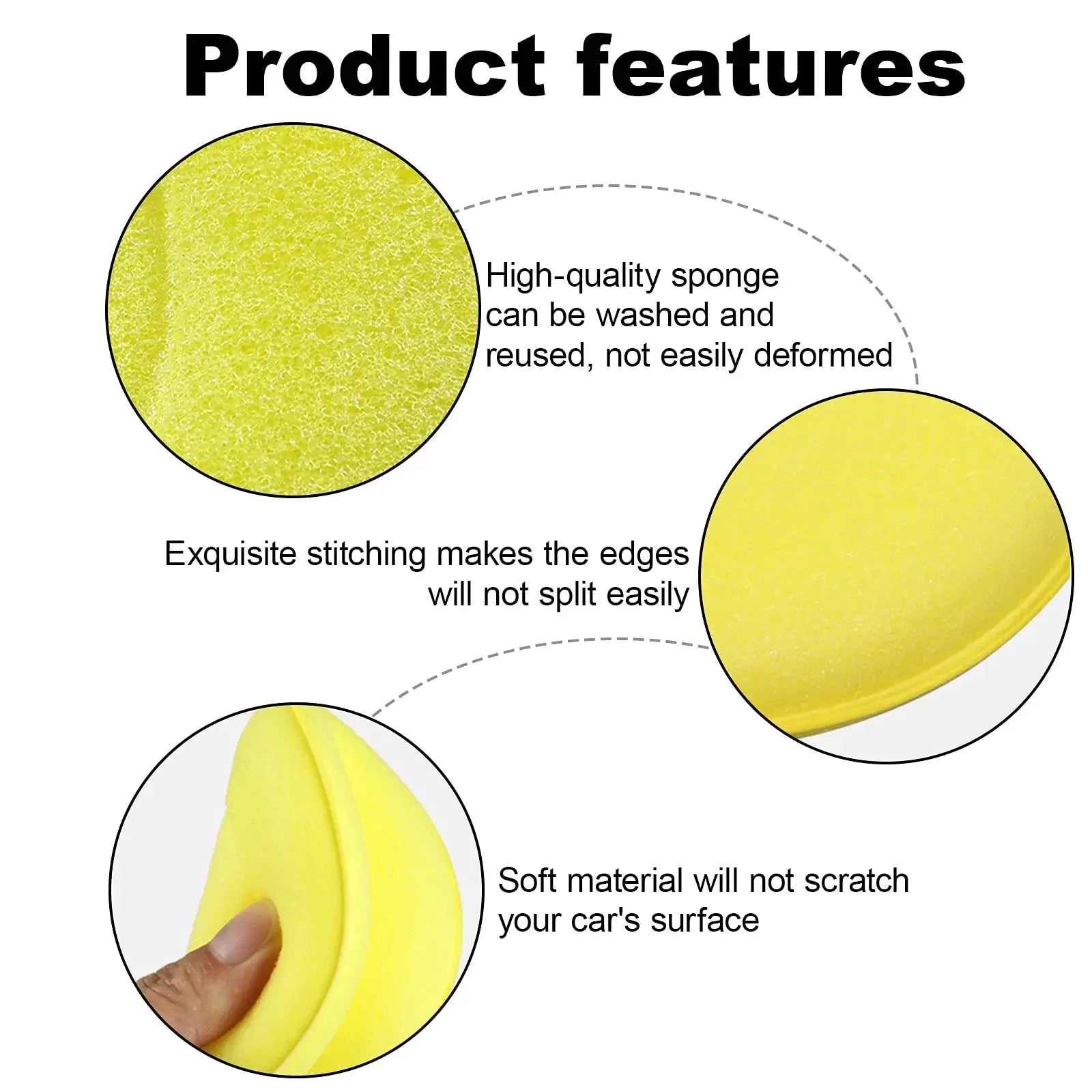 12 Pack Foam Aplicator Pads