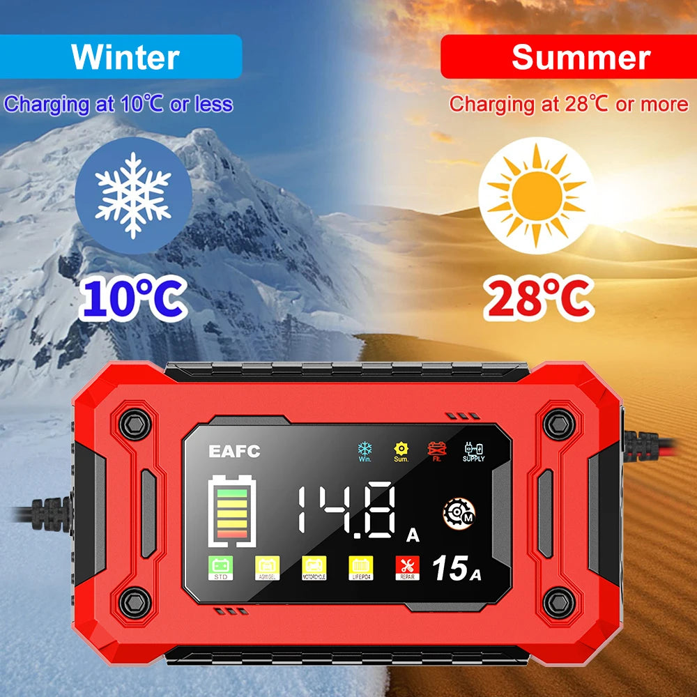 Portable Car Jump Starter/Battery charger 15A/8A — Pocket-Sized  Power Bank