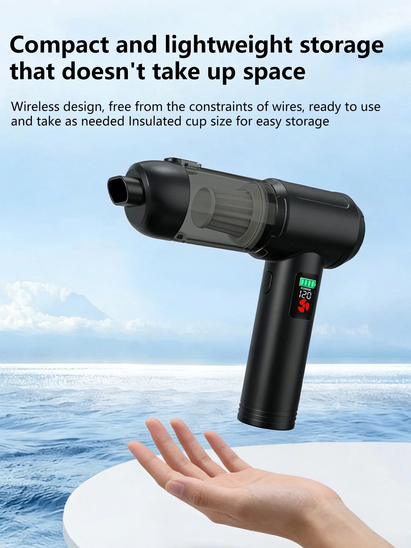 Mini High-Power Car Vacuum — Instant Suction, No Backflow, Home & Auto