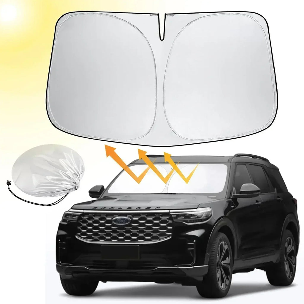 Durable Foldable Car Sun Shield — Windshield UV & Heat Protection