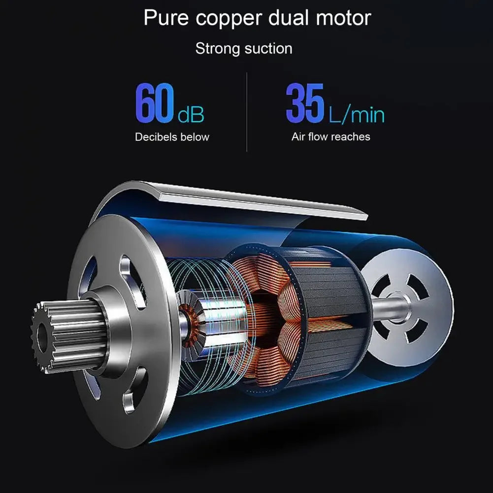 USB Cordless Car Vacuum — Strong Suction Handheld, Home & Auto Ready