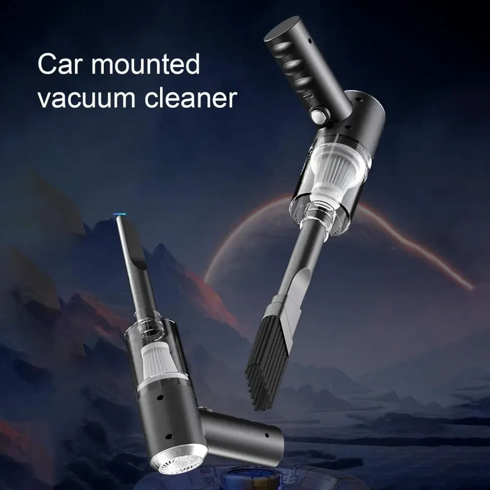 USB Cordless Car Vacuum — Strong Suction Handheld, Home & Auto Ready