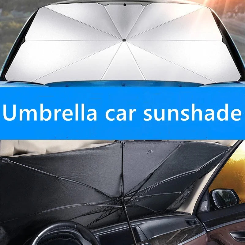 Retractable UV Car Sun Shade — Front Windshield Heat Insulation