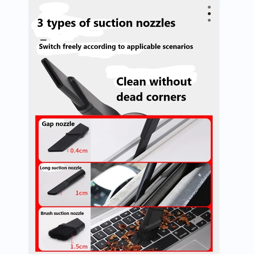 Multi-Scenario Car Vacuum — Compact Handheld, Interior Versatile Use