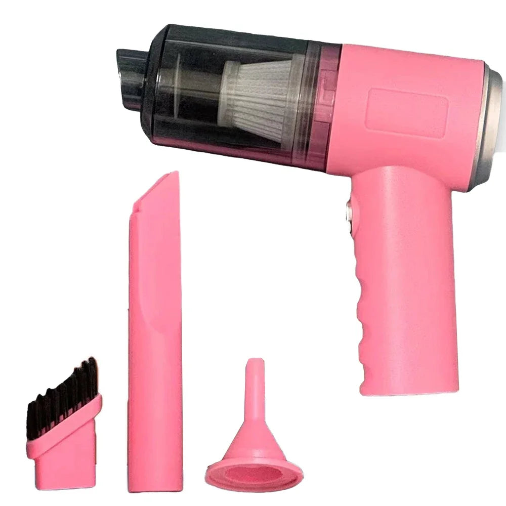 USB Cordless Car Vacuum — Strong Suction Handheld, Home & Auto Ready