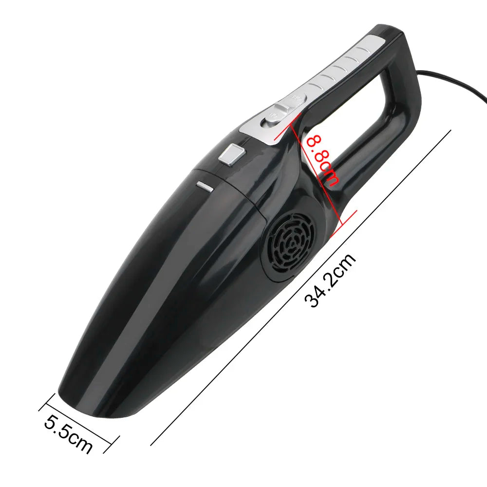 Wet & Dry Car Vacuum — 12V 120W Powerful Handheld, Auto & Home