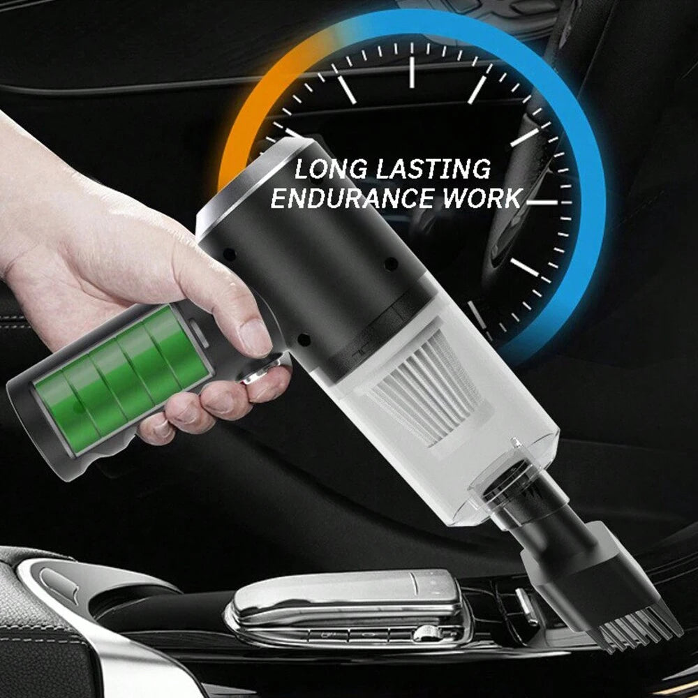 USB-Charged Car & ATV Vacuum — High Power Auto Cleaning