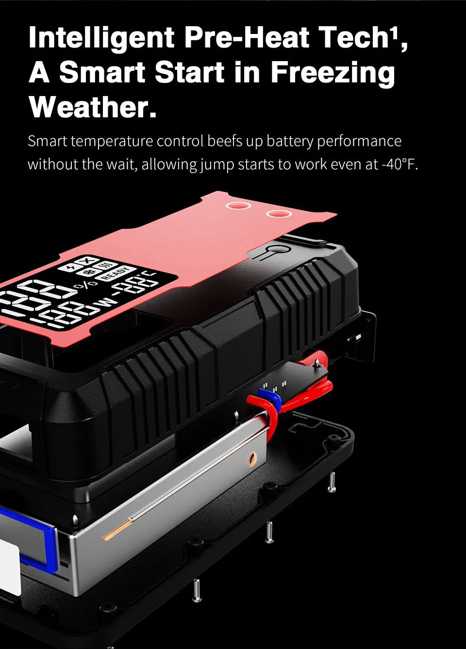 GOOLOO 20000mAh Car Jump Starter 12V Car Battery 4000A Peak Current Portable Charger Portable Power Bank for Emergency Device