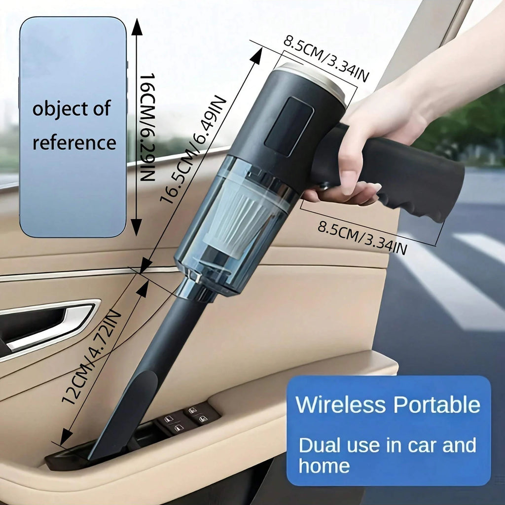 USB-Charged Car & ATV Vacuum — High Power Auto Cleaning