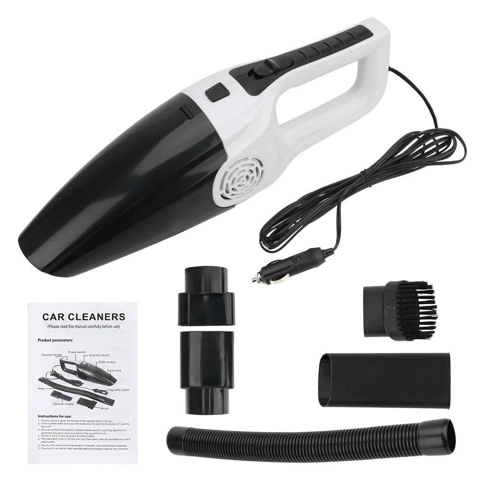 Wet & Dry Car Vacuum — 12V 120W Powerful Handheld, Auto & Home