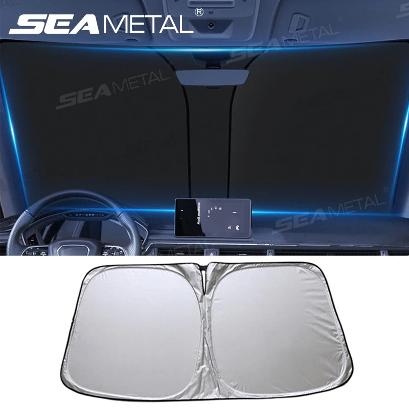 Foldable Windshield Sun Shade — 99% UV Block, Keeps Car Cool | Standard & XL SUV Sizes