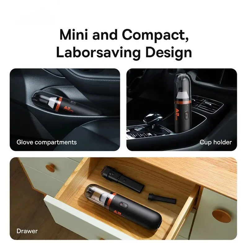Baseus Car Vacuum — 6,000PA Blow & Vacuum 2-in-1, Home & Office