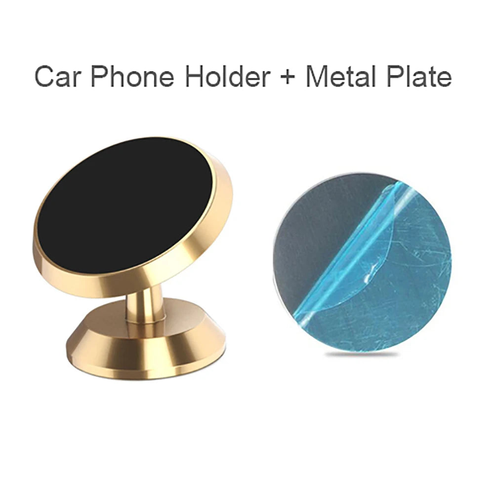 Magnetic Car Phone Holder — Dashboard & Windshield Mount