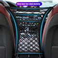 Car Storage Net Bag Between Seats Car Divider Pet Barrier Stretchable Elastic Mesh Bag Organizer Auto Accessories