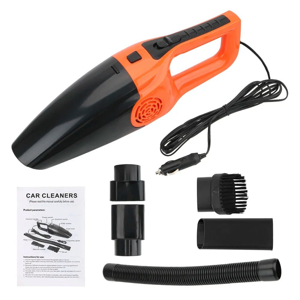 Wet & Dry Car Vacuum — 12V 120W Powerful Handheld, Auto & Home