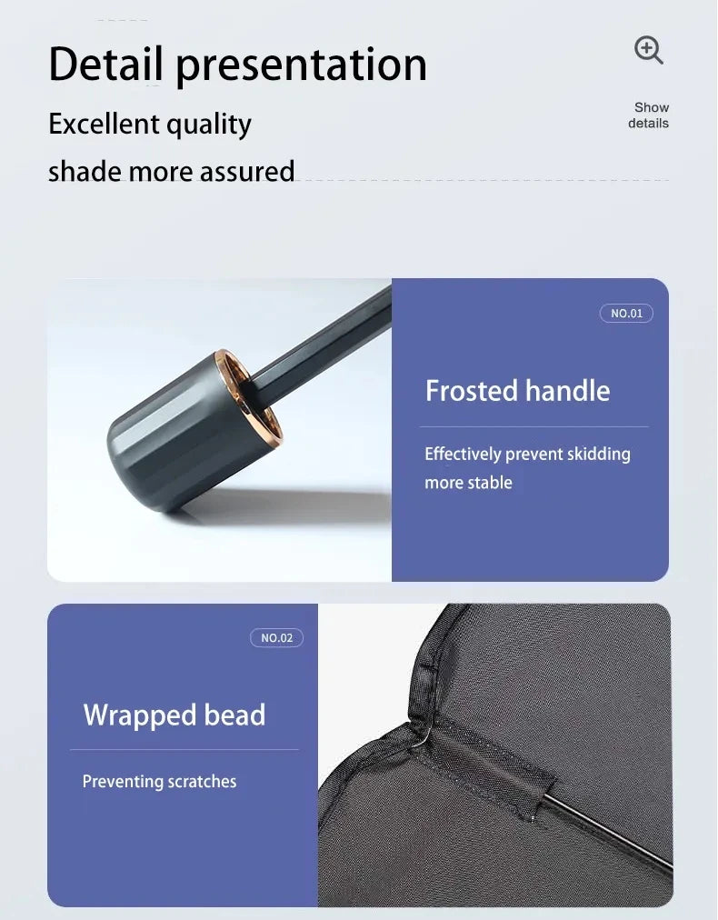 Foldable Front Window Sun Parasol — Windshield Heat Shield, Summer Essential