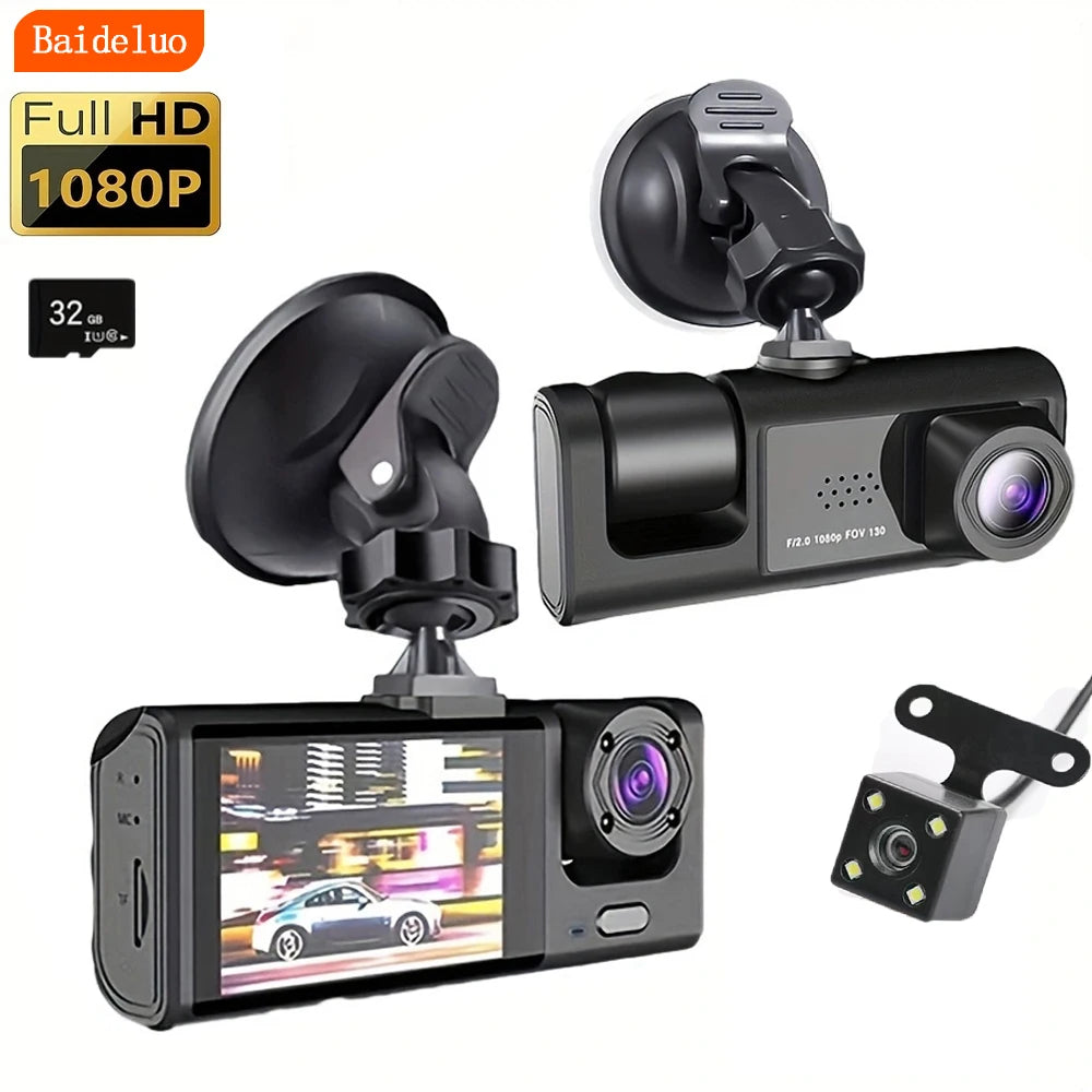 Dash Cam Full HD 1080P — Front Camera with Night Vision, Loop Recording & G-Sensor