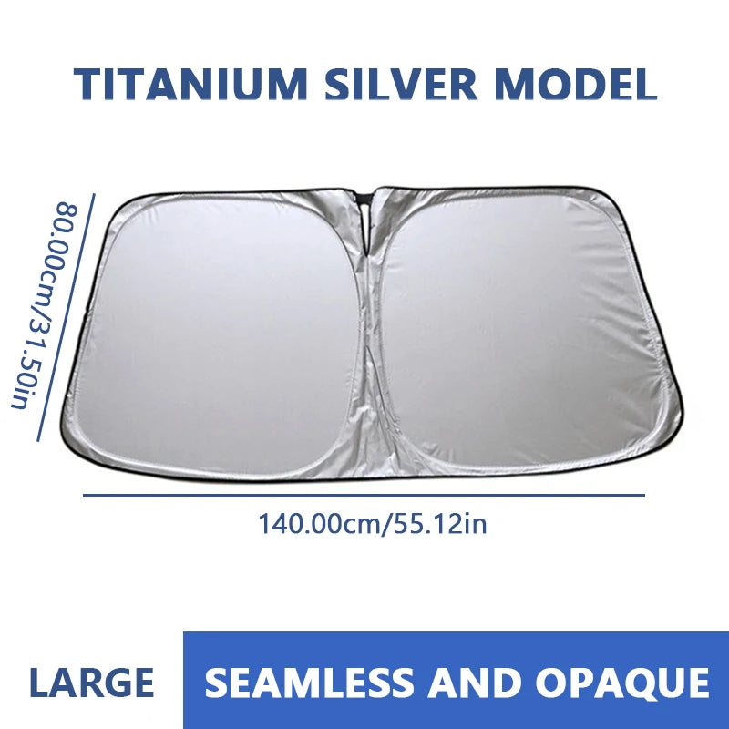 Foldable Windshield Sun Shade — 99% UV Block, Keeps Car Cool | Standard & XL SUV Sizes