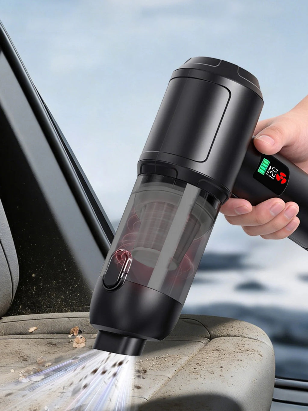 Mini High-Power Car Vacuum — Instant Suction, No Backflow, Home & Auto