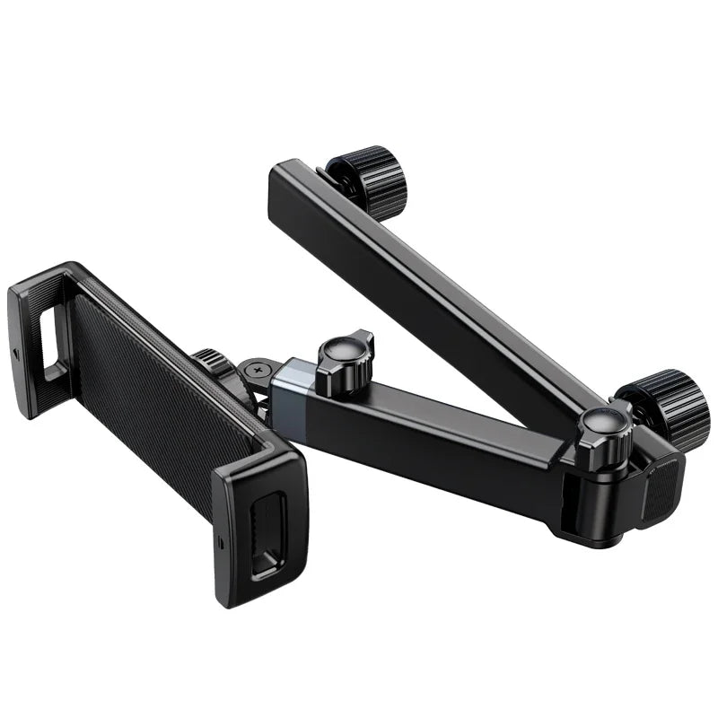 Rear Headrest Phone & Tablet Holder — Foldable 360° Back-Seat Mount
