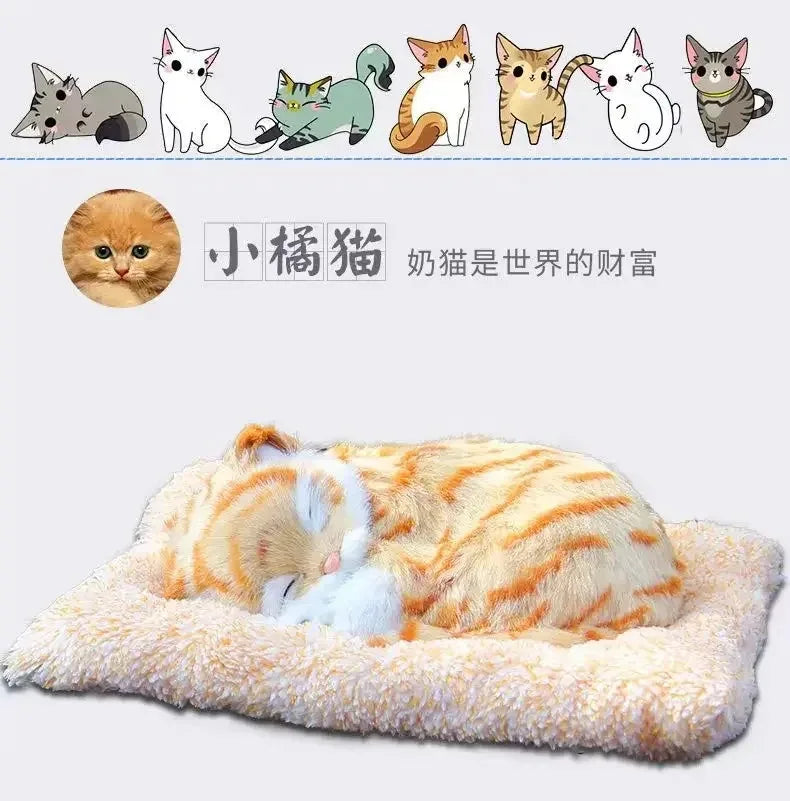 Cute Plush Cat Dog Car Dashboard Accessories Decor Simulation Animal Auto Interior Decoration Ornaments Cute Car Accessories