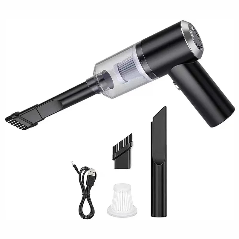 Portable Pump Car Vacuum — Multi-Purpose Compact Handheld Cleaner