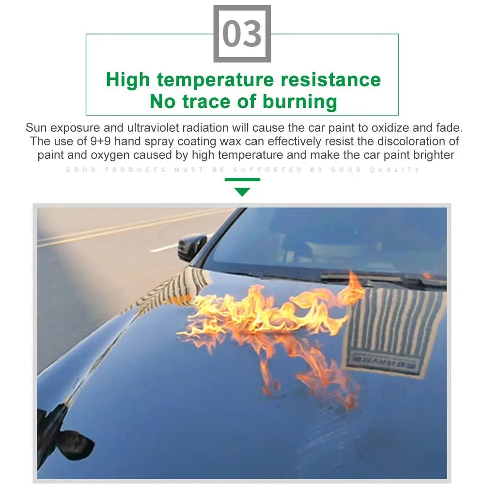 HGKJ S6 Ultimate Ceramic Coating Spray Hydrophobic High Gloss Paint Protection 9H Nano Top Long Lasting Wax Car Care Detail