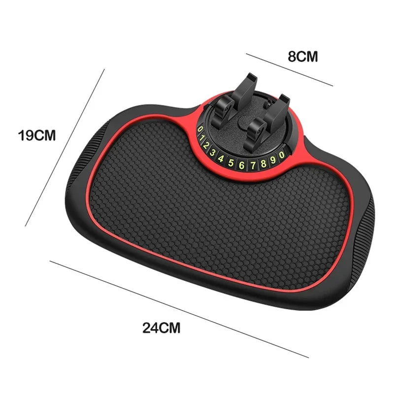 Anti-Slip Dashboard Phone Mat — Nano Grip, No Suction Cups Needed
