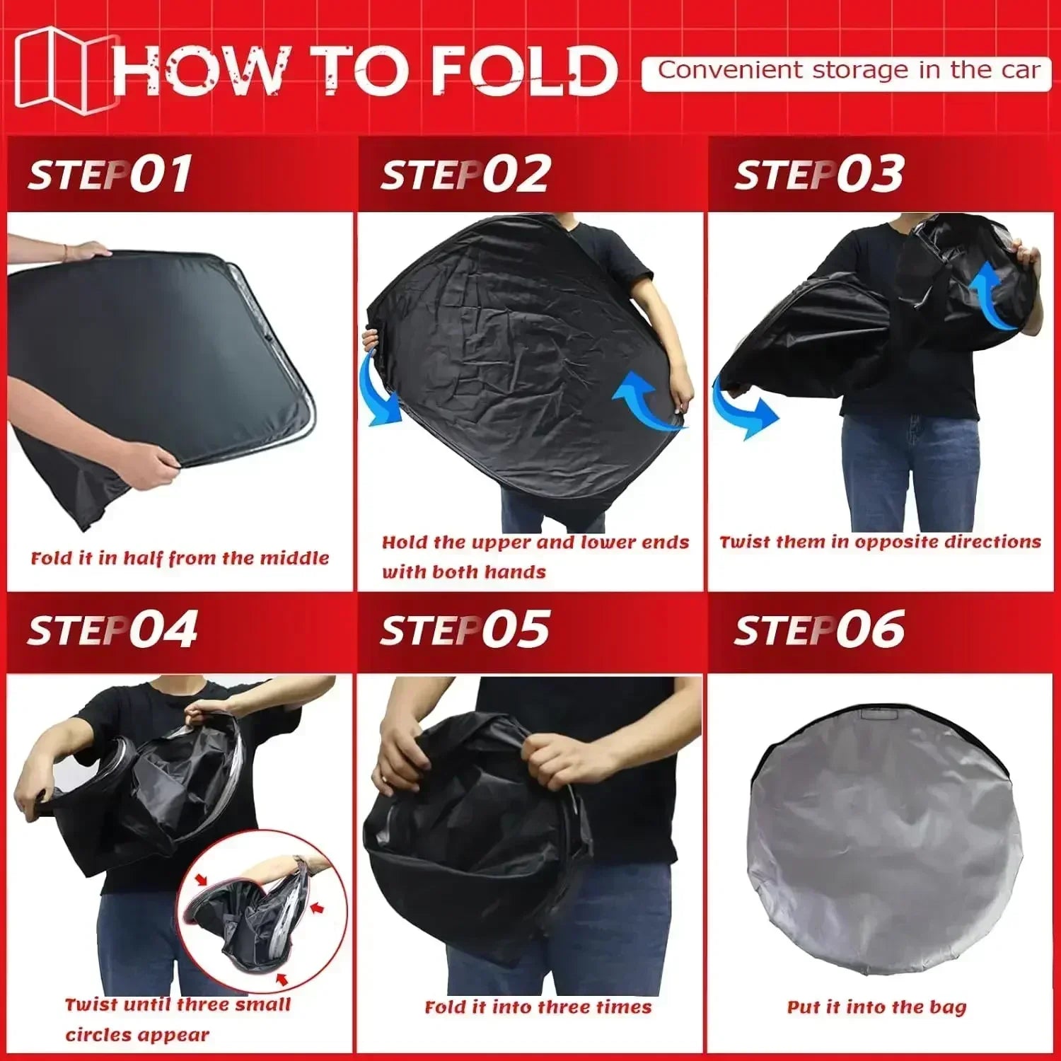 Durable Foldable Car Sun Shield — Windshield UV & Heat Protection